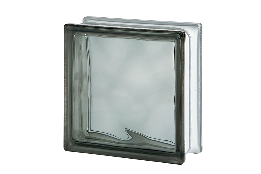 GREY WAVE glass block